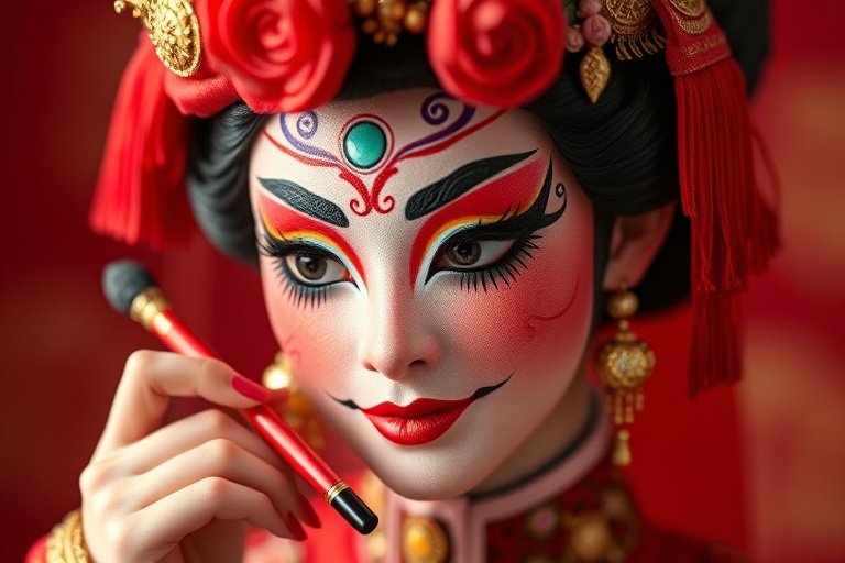 琪琪电影院-非遗传承：京剧脸谱绘制技艺